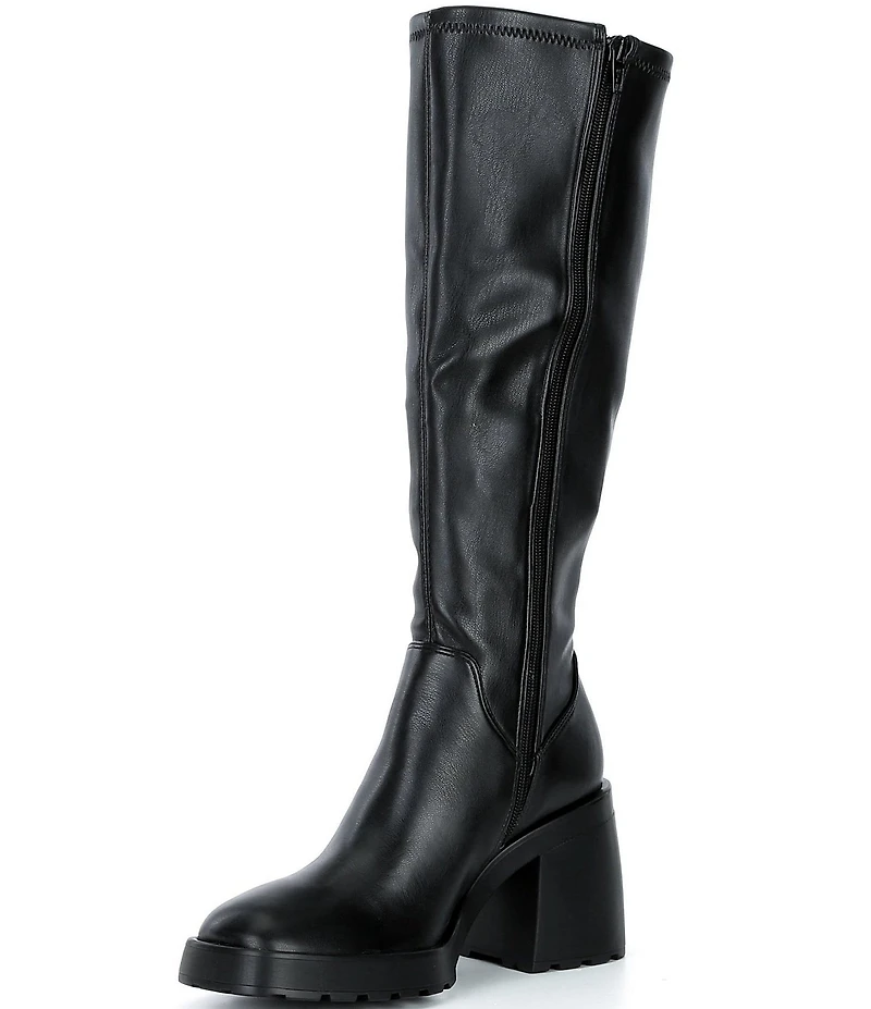 GB Trail-Blazer Stretch Block Heel Tall Boots