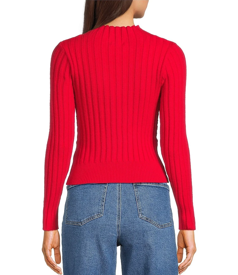 GB Twist Front Ribbed Sweater