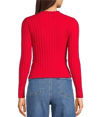 GB Twist Front Ribbed Sweater