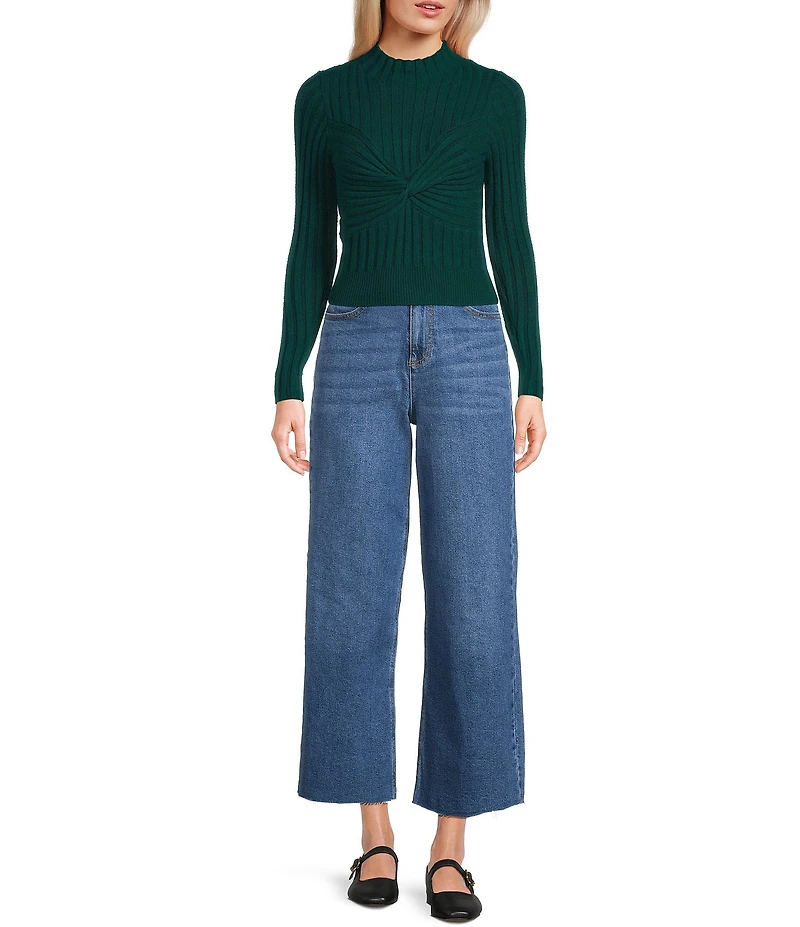 GB Twist Front Ribbed Sweater