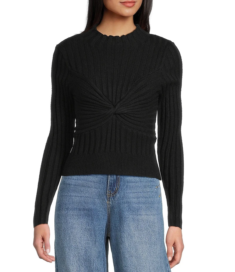 GB Twist Front Ribbed Sweater