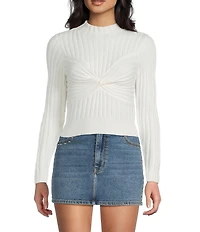 GB Twist Front Ribbed Sweater