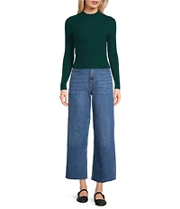 GB Twist Front Ribbed Sweater