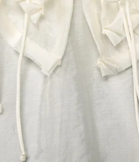 GB V-Neck Long Sleeve Ruffle Top