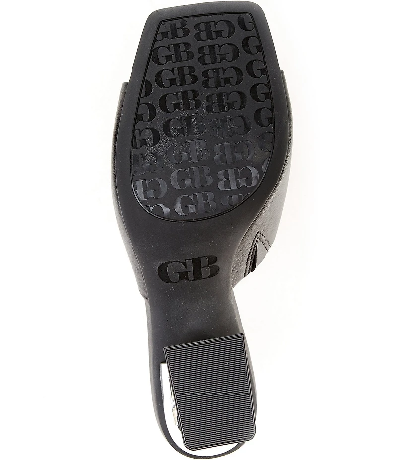 GB Vibe-Check Leather Sculpted Heel Sandals
