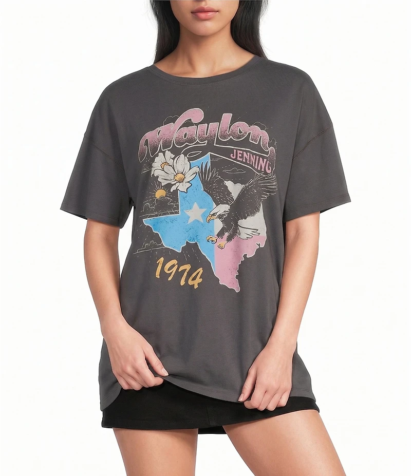 GB Waylon Jennings Oversized Graphic Tee