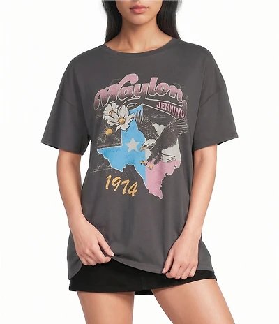 GB Waylon Jennings Oversized Graphic Tee