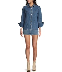 GB Western Denim Button Up Shirt