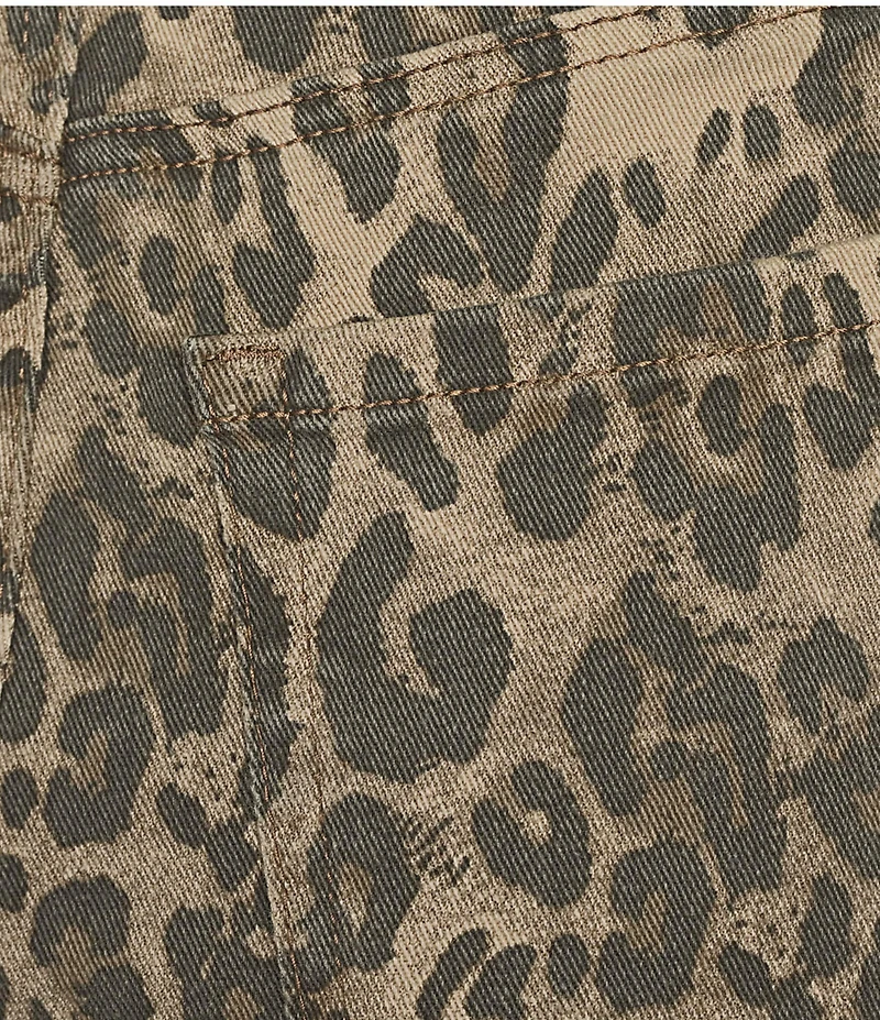 GB Wide Leg Baggy Leopard Pants