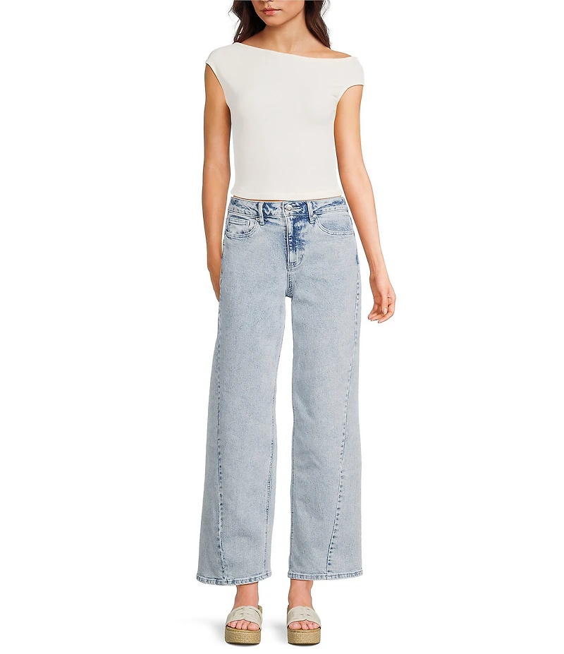 GB Wide Leg Denim Pants
