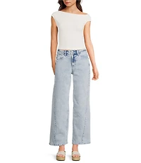 GB Wide Leg Denim Pants