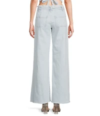 GB Coordinating Wide Leg Tie Waist Denim Pants