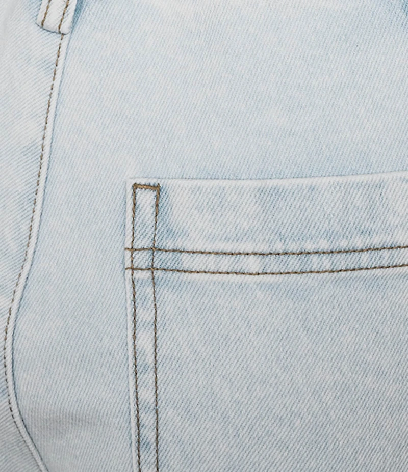 GB Coordinating Wide Leg Tie Waist Denim Pants