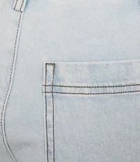 GB Coordinating Wide Leg Tie Waist Denim Pants