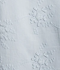 GB Woven Tie Front 3D Lace Coordinating Top