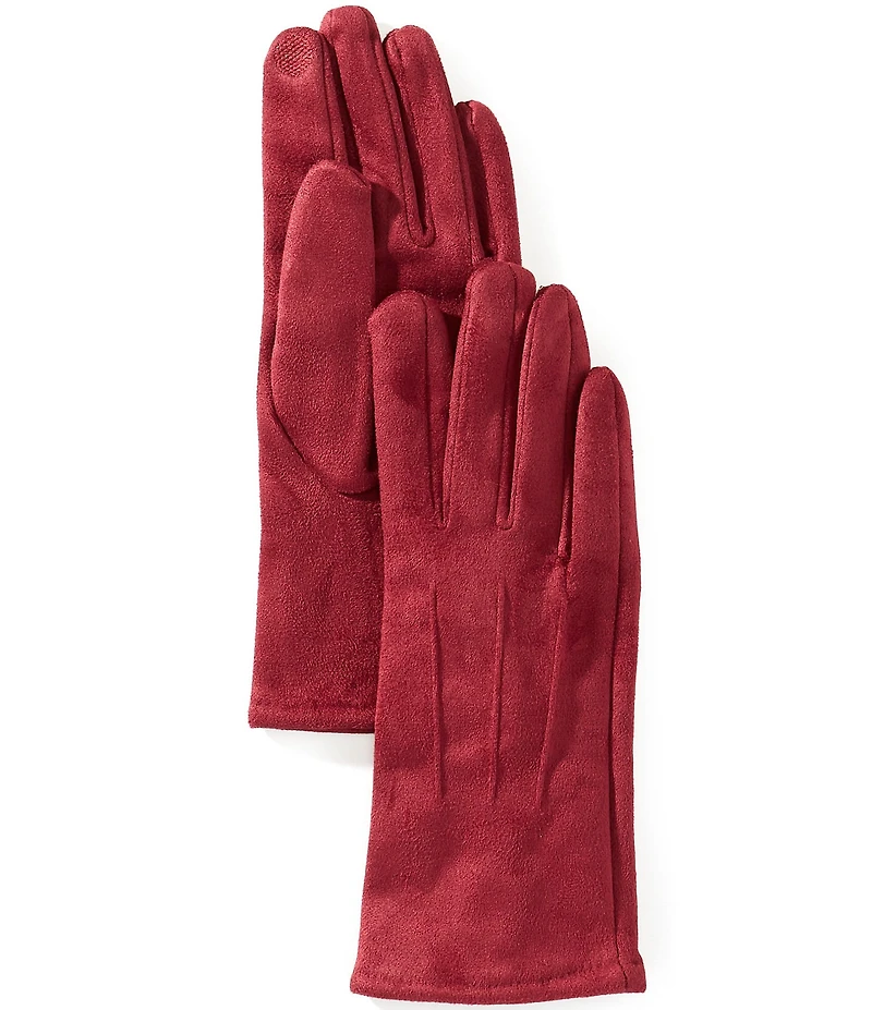 Gemma Layne Basic Suede Tech Traditional Five Finger Gloves
