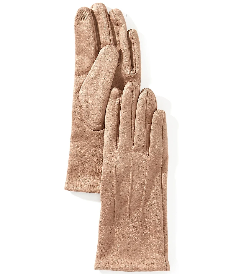 Gemma Layne Basic Suede Tech Traditional Five Finger Gloves