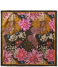Gemma Layne Butterfly Print Silk Square Scarf
