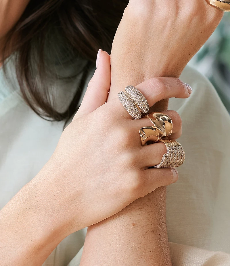 Gemma Layne Crystal Pave Statement Ring