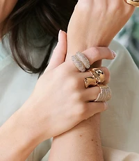 Gemma Layne Crystal Pave Statement Ring