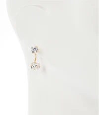 Gemma Layne Cubic Zirconia Stone Front Back Earrings