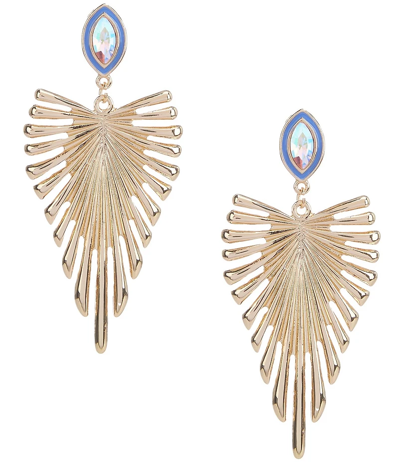 Gemma Layne Fan Drop Stone Earrings