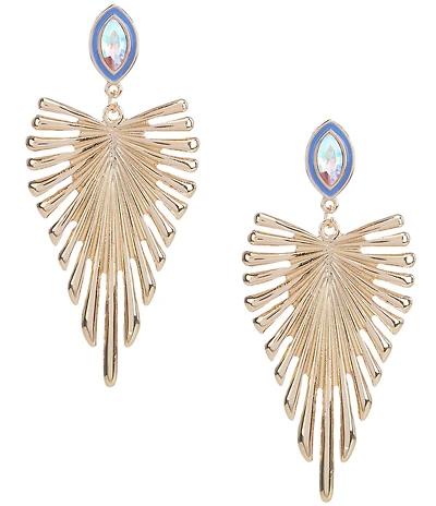Gemma Layne Fan Drop Stone Earrings