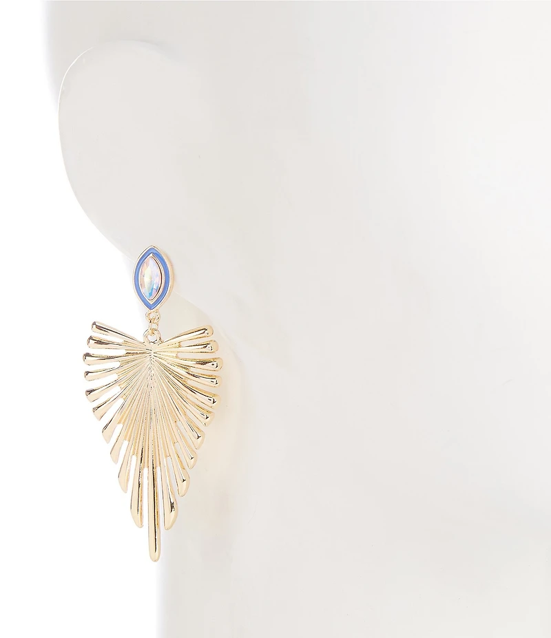 Gemma Layne Fan Drop Stone Earrings