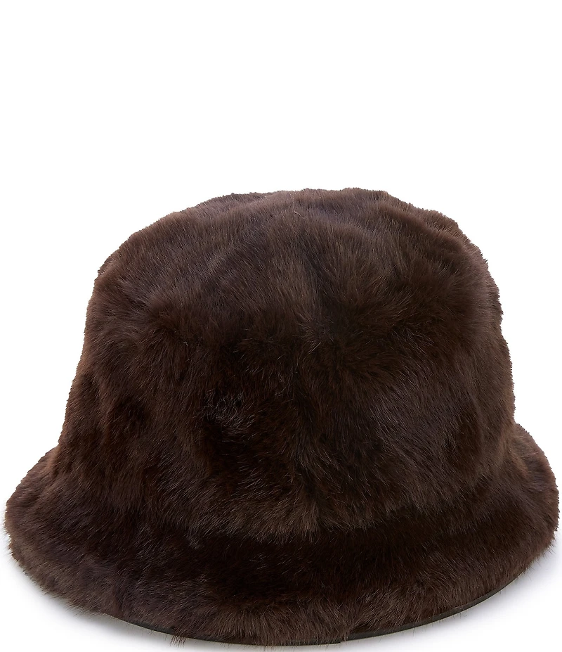 Gemma Layne Faux Fur Bucket Hat