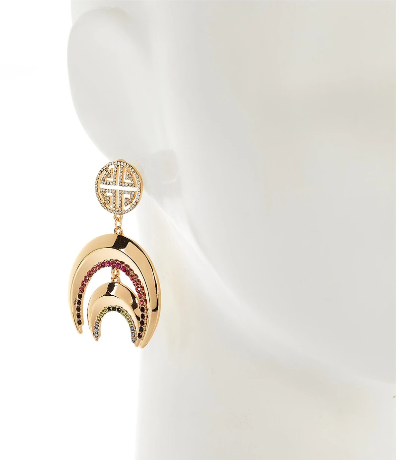Gemma Layne Geo Horseshoe Drop Earrings