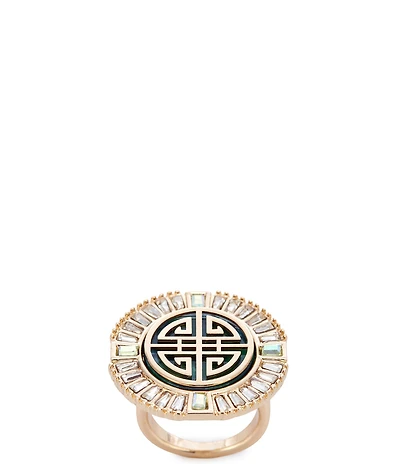 Gemma Layne Geo Stone Statement Ring
