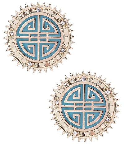 Gemma Layne Geo Stud Earrings