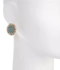 Gemma Layne Geo Stud Earrings