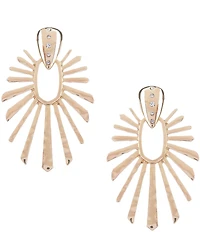Gemma Layne Hammered Burst Statement Drop Earrings
