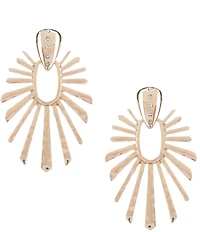 Gemma Layne Hammered Burst Statement Drop Earrings