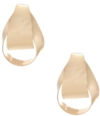 Gemma Layne Interlock Oval Statement Drop Earrings