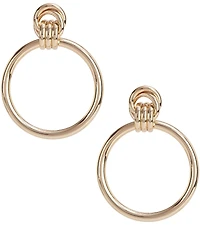 Gemma Layne Intertwined Round Open Link Drop Earrings