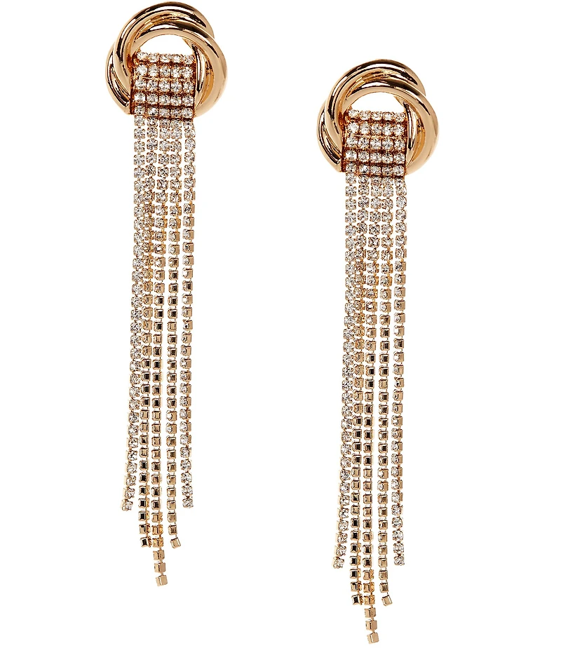 Gemma Layne Knot Earring with Stone Tassel Earrings