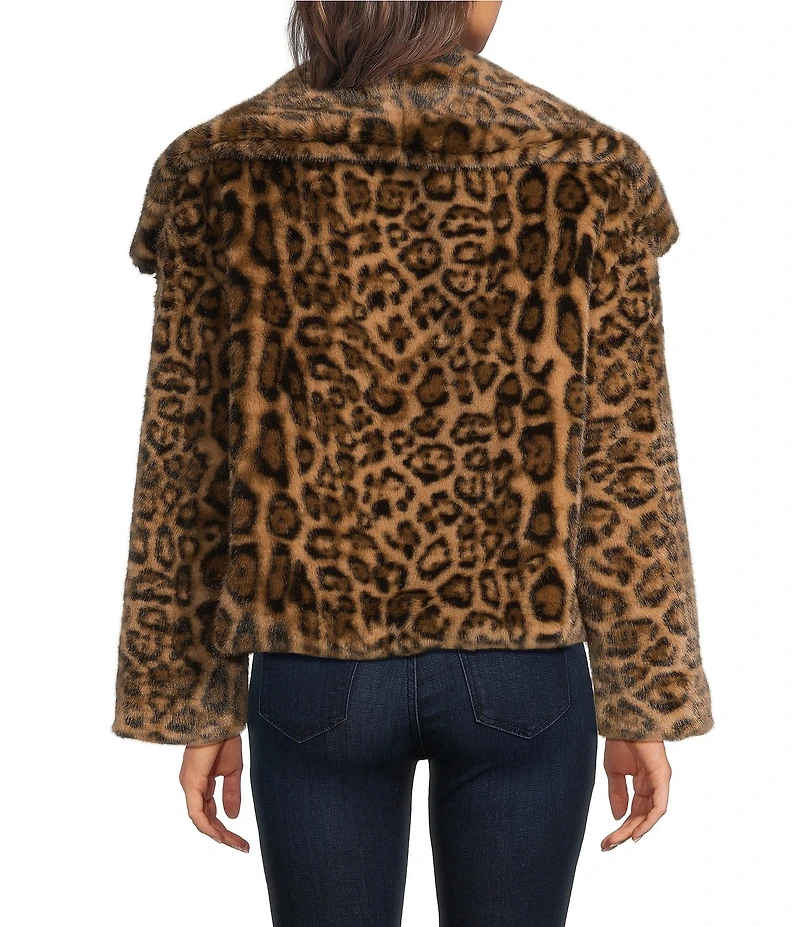 Gemma Layne Leopard Faux Fur Jacket