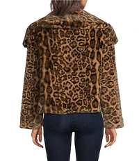 Gemma Layne Leopard Faux Fur Jacket
