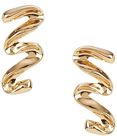 Gemma Layne Metal Squiggle Drop Earrings