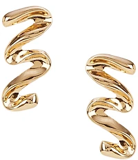 Gemma Layne Metal Squiggle Drop Earrings