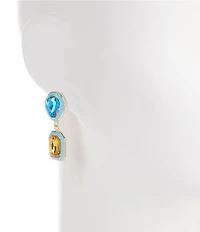Gemma Layne Mismatched Stone Drop Earrings