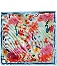 Gemma Layne Multi Floral Pleated Square Scarf