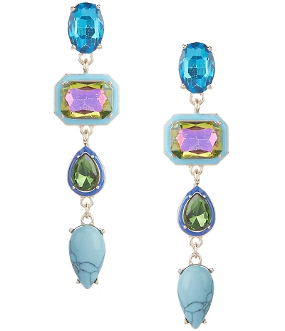 Gemma Layne Multi Stone Linear Earrings
