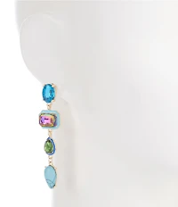 Gemma Layne Multi Stone Linear Earrings