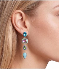Gemma Layne Multi Stone Linear Earrings