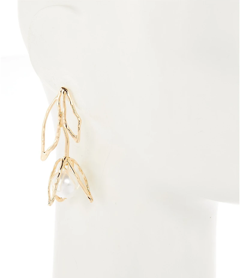Gemma Layne New Tulip Pearl Drop Statement Earrings