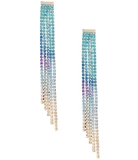Gemma Layne Ombre Cascade Rhinestone Linear Earrings