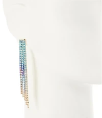 Gemma Layne Ombre Cascade Rhinestone Linear Earrings